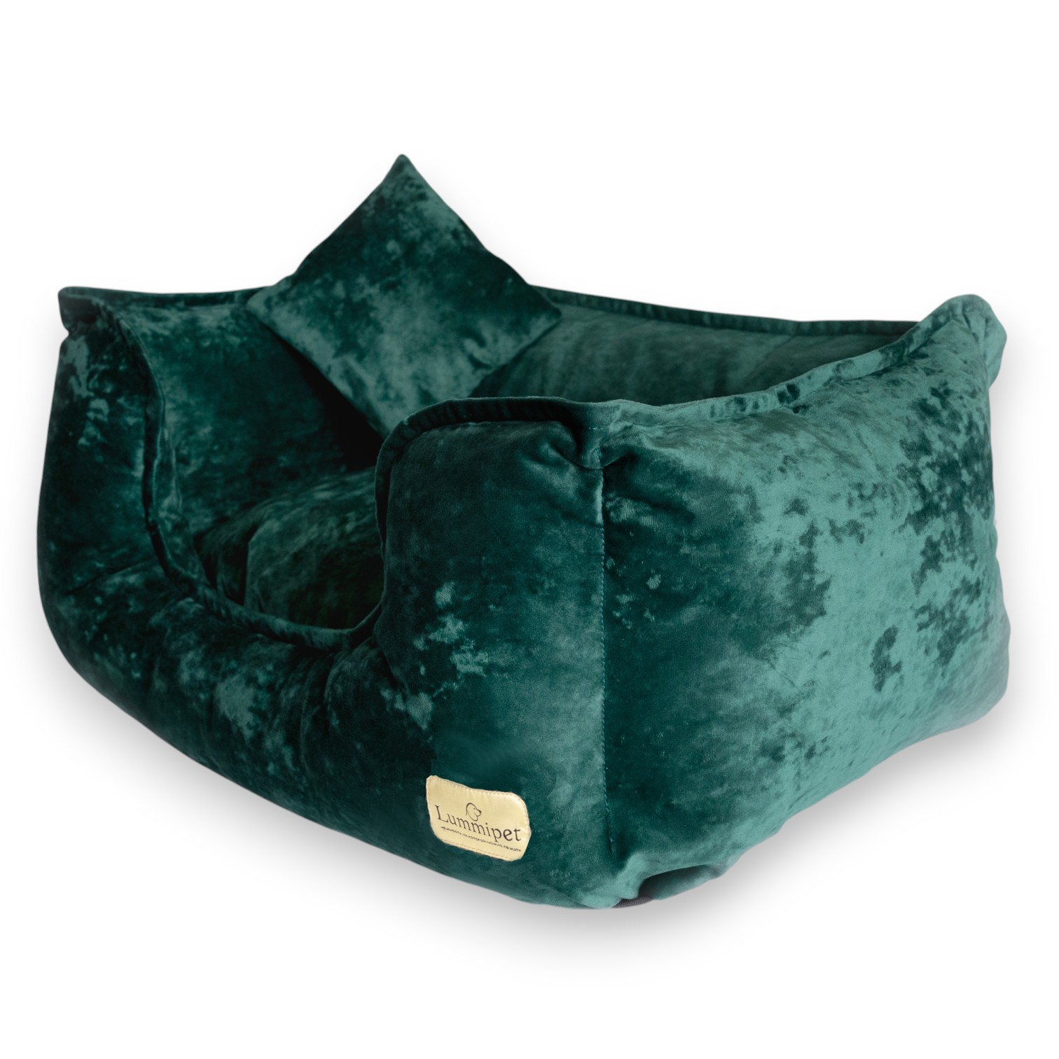 лежанка велюр изумрудный цвет