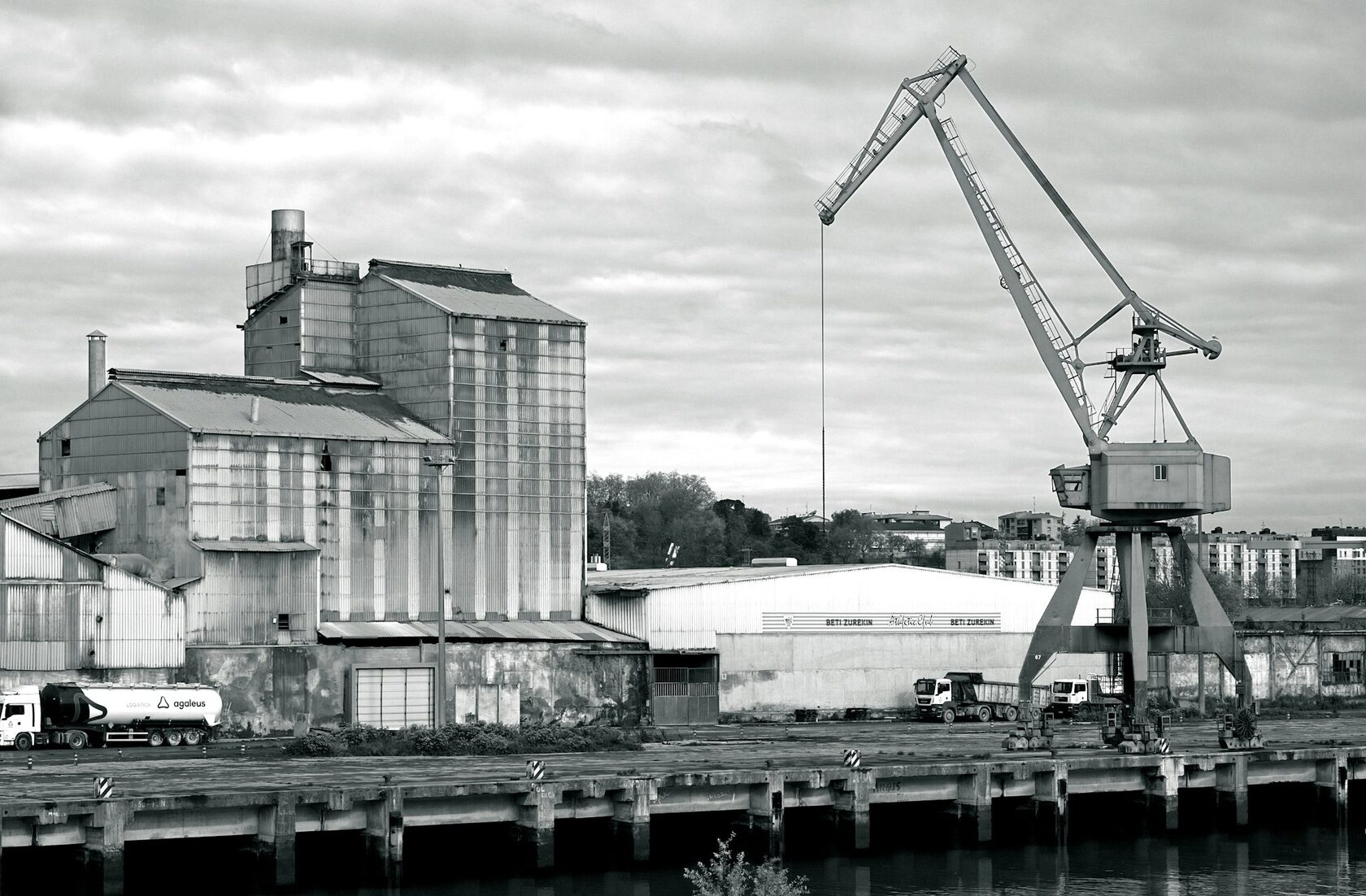 Industrial warehouse monochrome