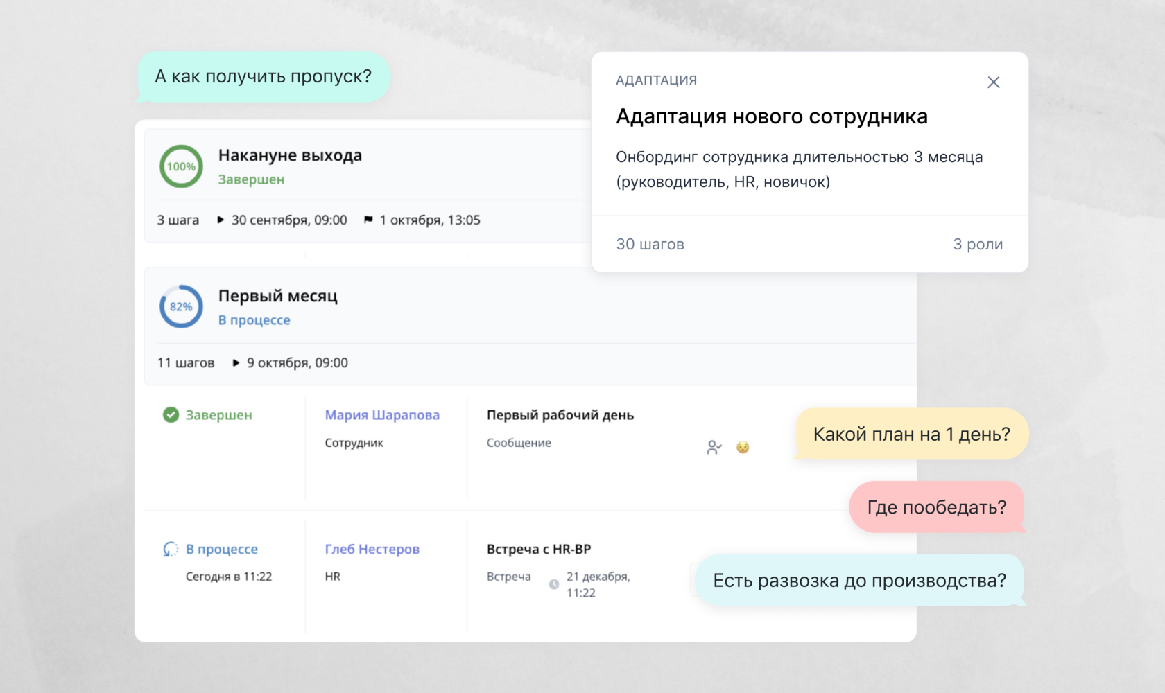 Заказать чат-бот для адаптации сотрудников - Personik