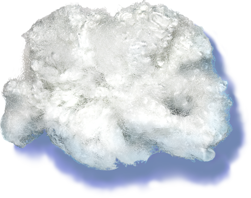 облако из полиэфирного волокна