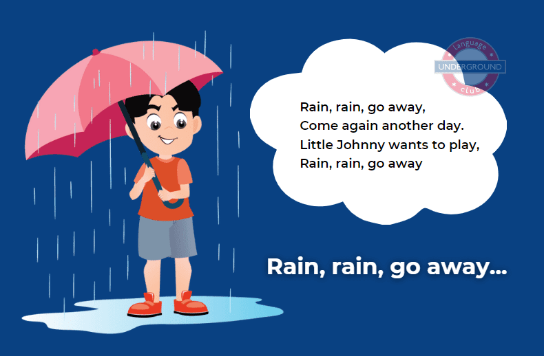 песенка Rain, rain, go away