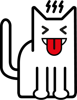 Веселый кот рисунок