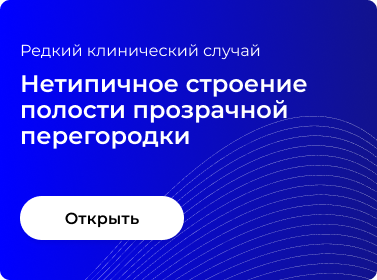 НЕТИПИЧНОЕ СТРОЕНИЕ ПОЛОСТИ ПРОЗРАЧНОЙ ПЕРЕГОРОДКИ