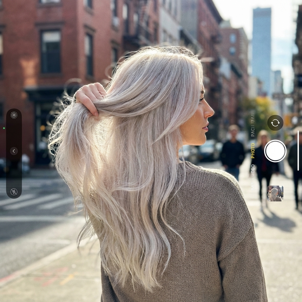 Пепельный блонд с холодным сероватым направлением цвета