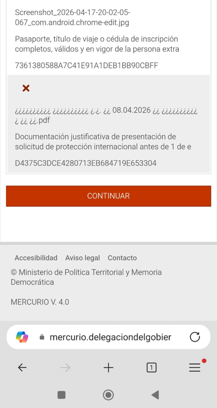Documentos subidos — paso a la firma