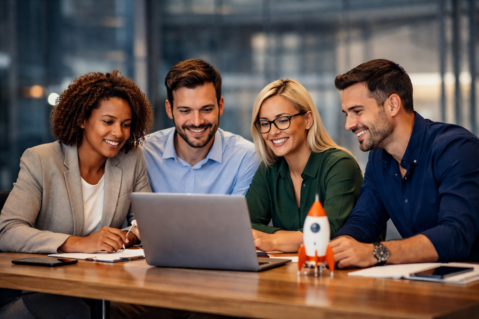 Profesionales diseñando una estrategia de participación.