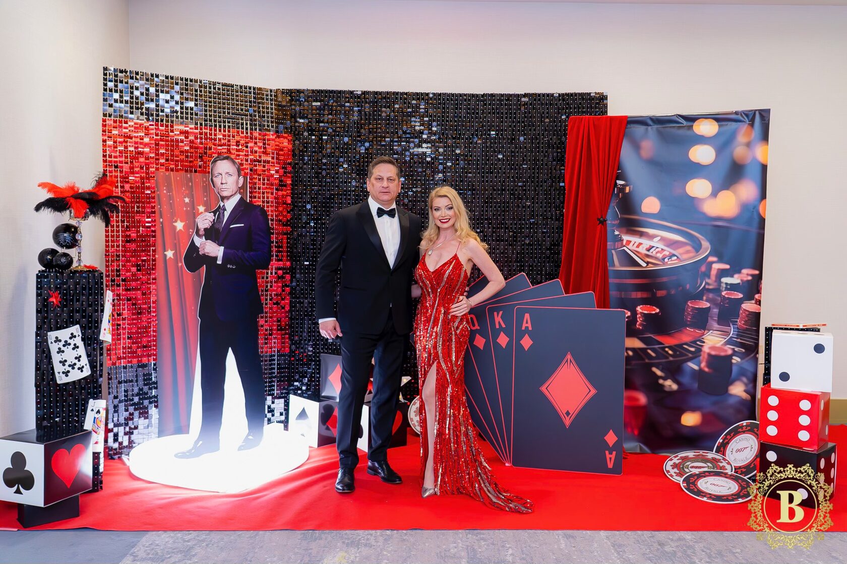 Емилияна Маркова с рокля от Bridal Fashion за Гала вечерта на 8 март с тема  James Bond 007 Casino Royale