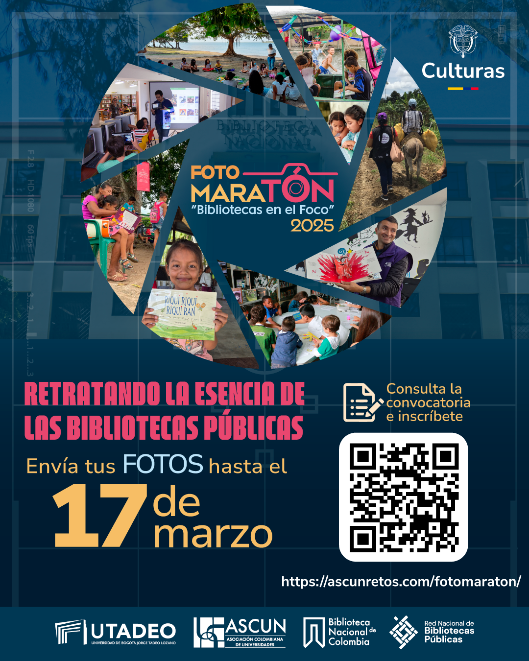 Convocatoria Abierta: FOTOMARATÓN “Bibliotecas en el Foco” – Retratando la esencia de las Bibliotecas Públicas
