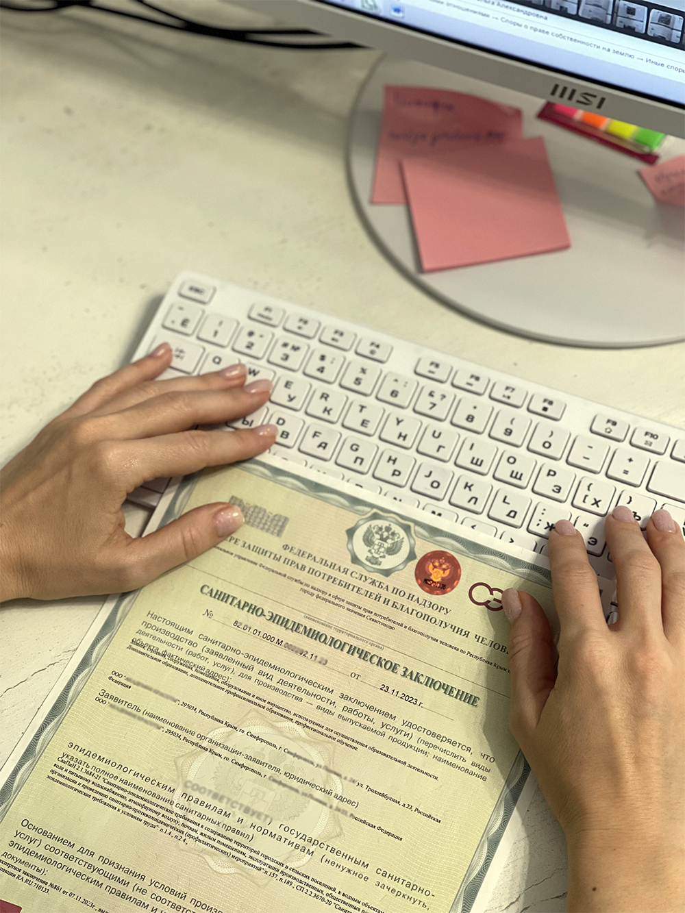 Образец санитарно-эпидемиологического заключения