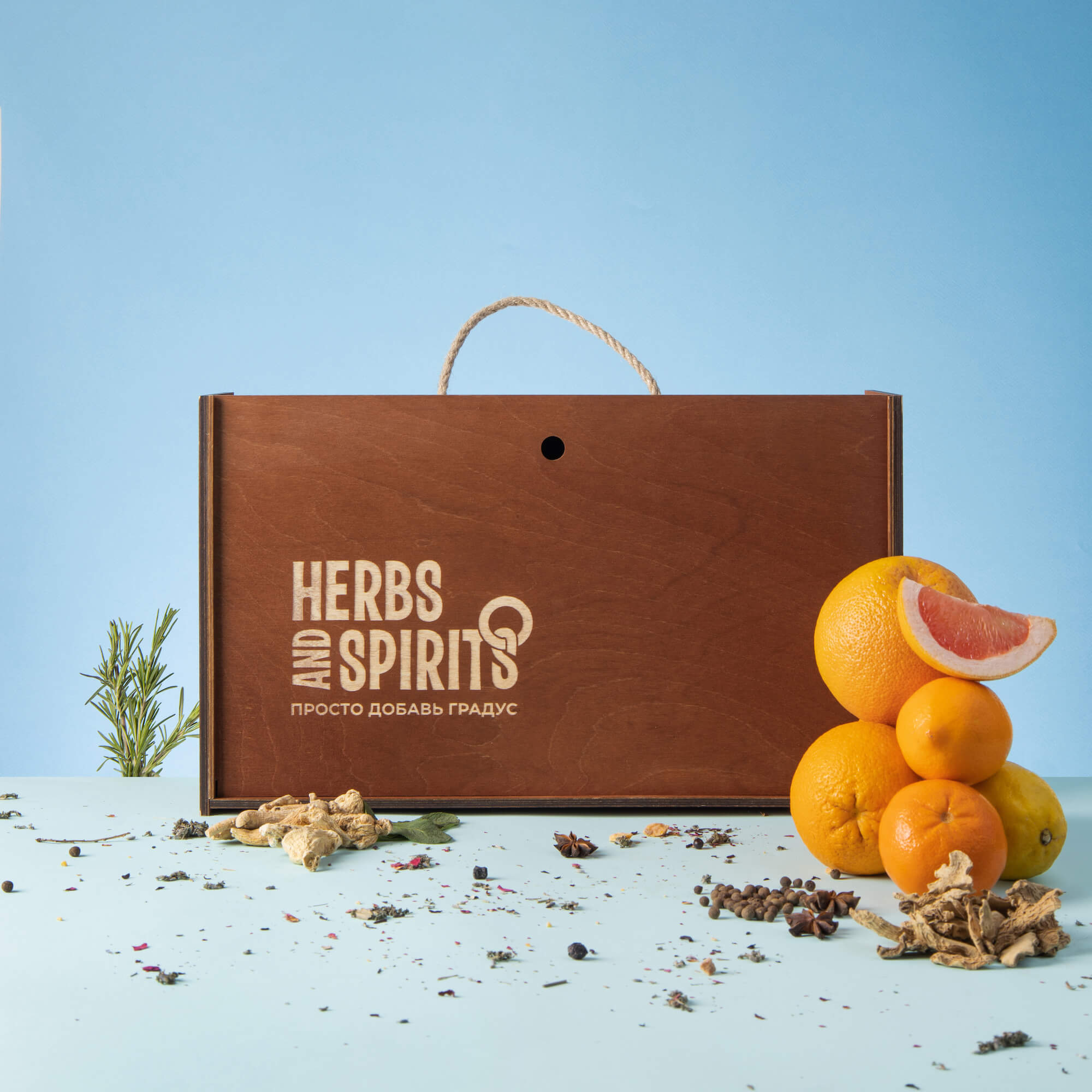 Подарочный набор для приготовления настоек Herbs&Spirits