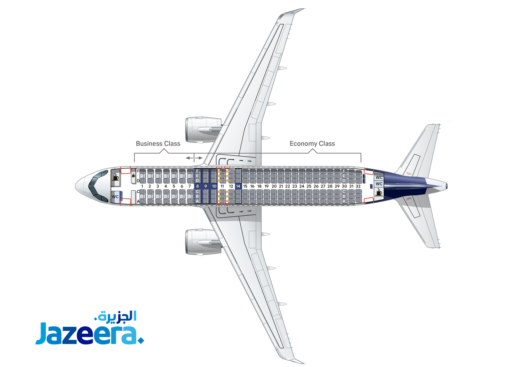 Кувейтская авиакомпания Jazeera Airways.