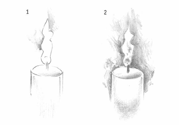 Як намалювати свічку