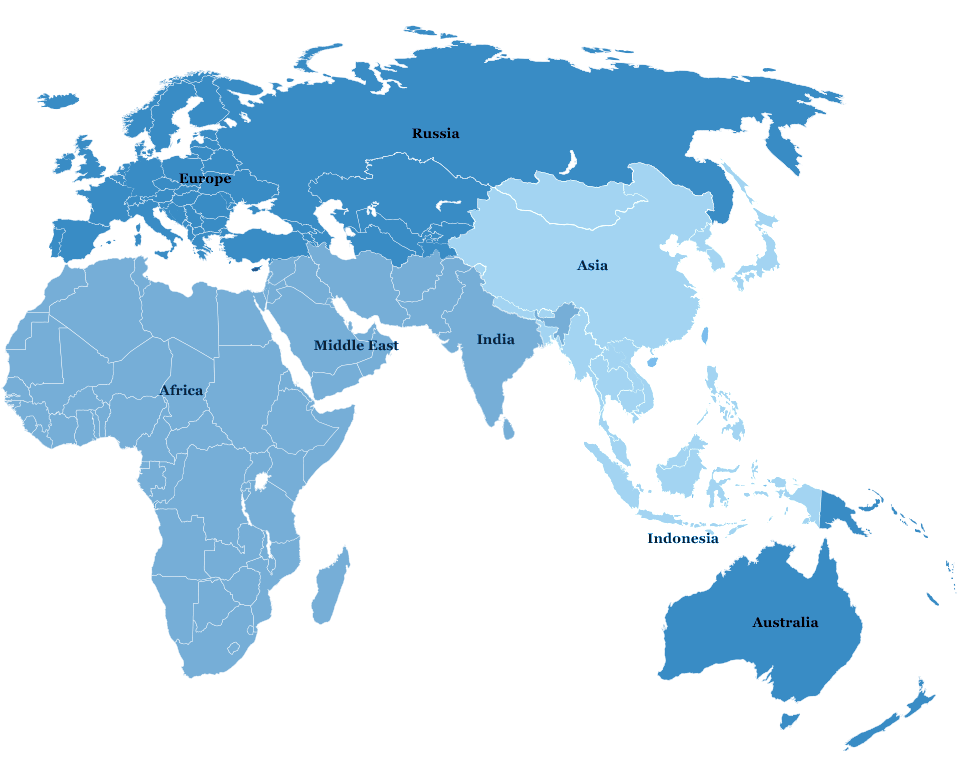 Карта мира карта европы и азии