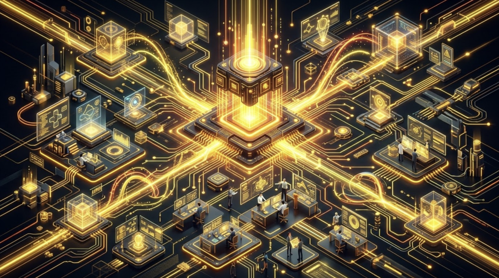 A glowing digital matrix displaying rapid creative iteration.