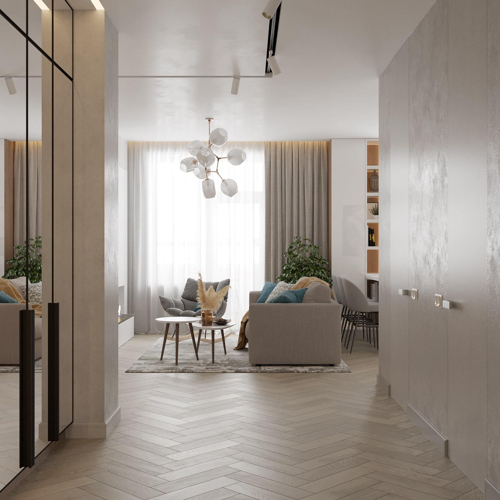 Дизайн-проект трехкомнатной квартиры 77 кв.м. Студия Дениса Серова Home decor, I