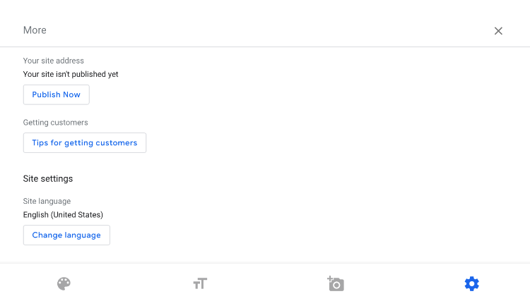create website tap more