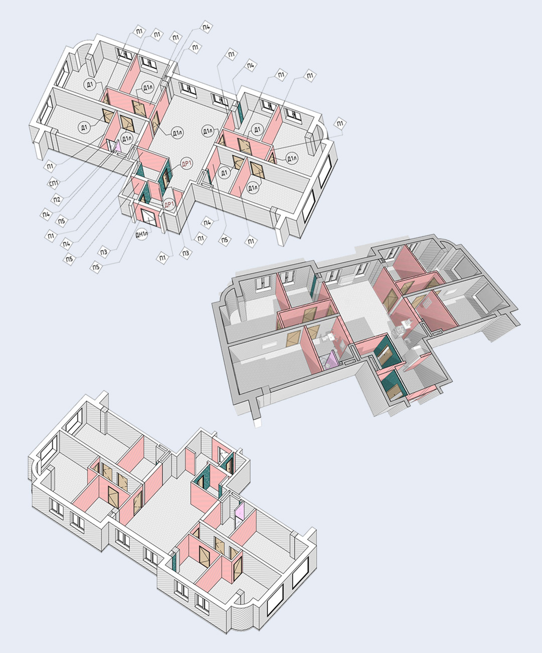 Дизайн интерьера в revit