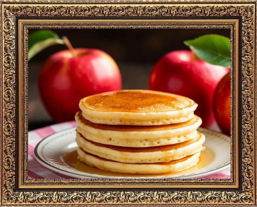 яблочные оладьи на кефире