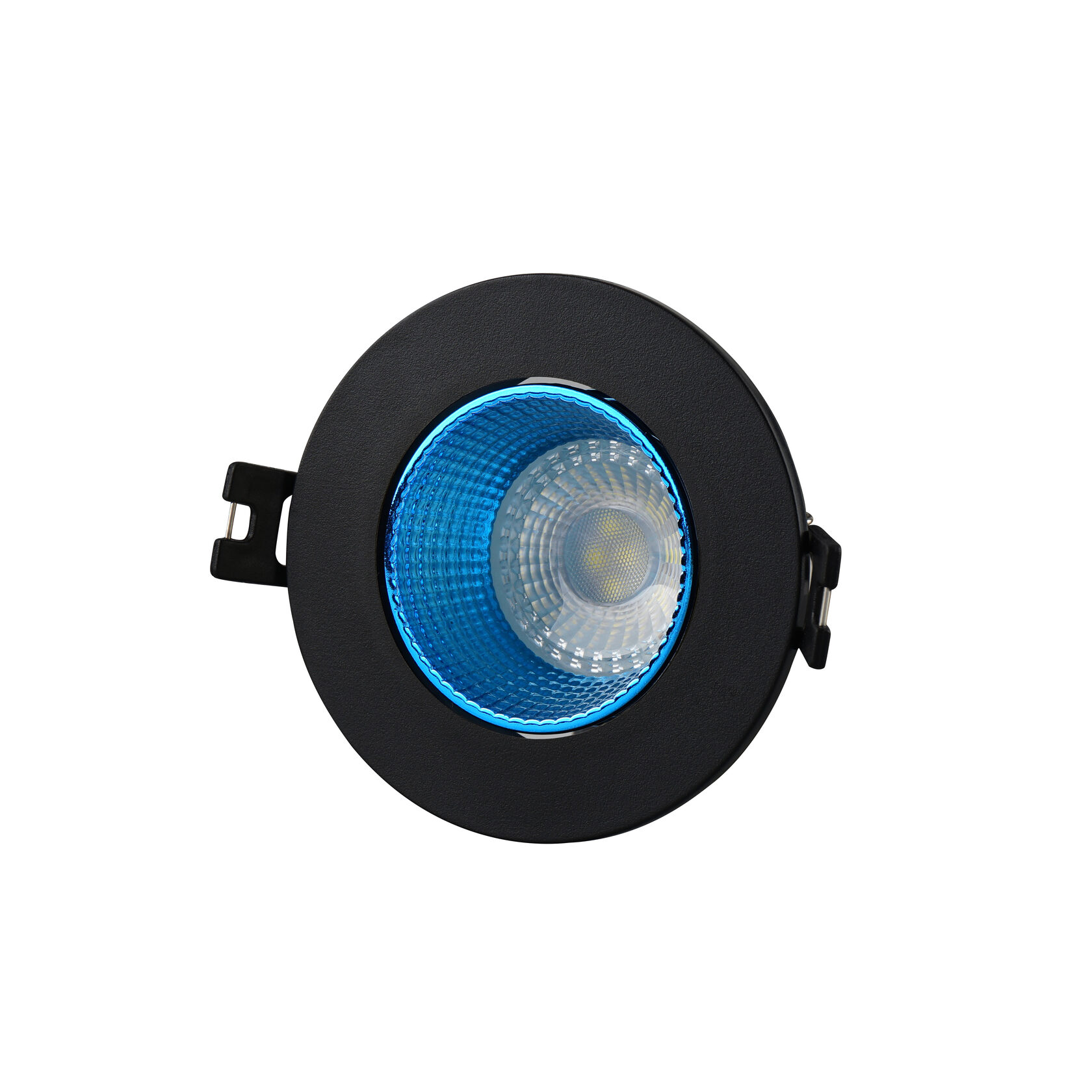 Встраиваемый светильник GU5.3 LED черный/голубой пластик Denkirs DK3061-BK+СY DK3061-BK+СY