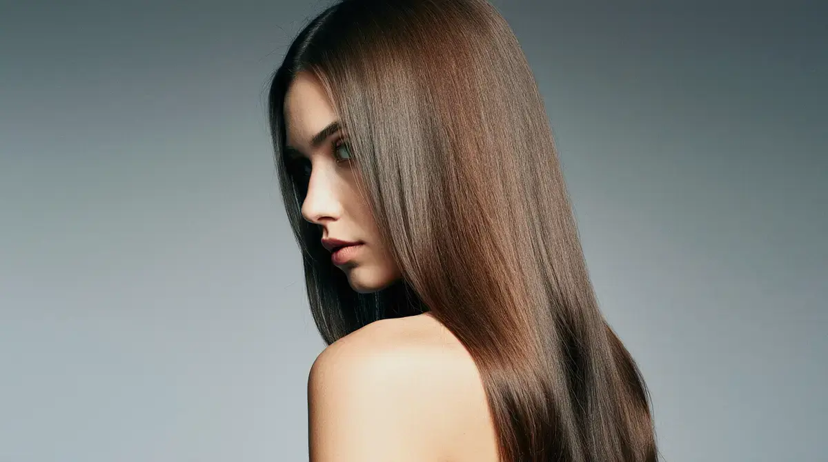 Красивые волосы после уходовой процедуры с филлером для волос, дома за 5 минут