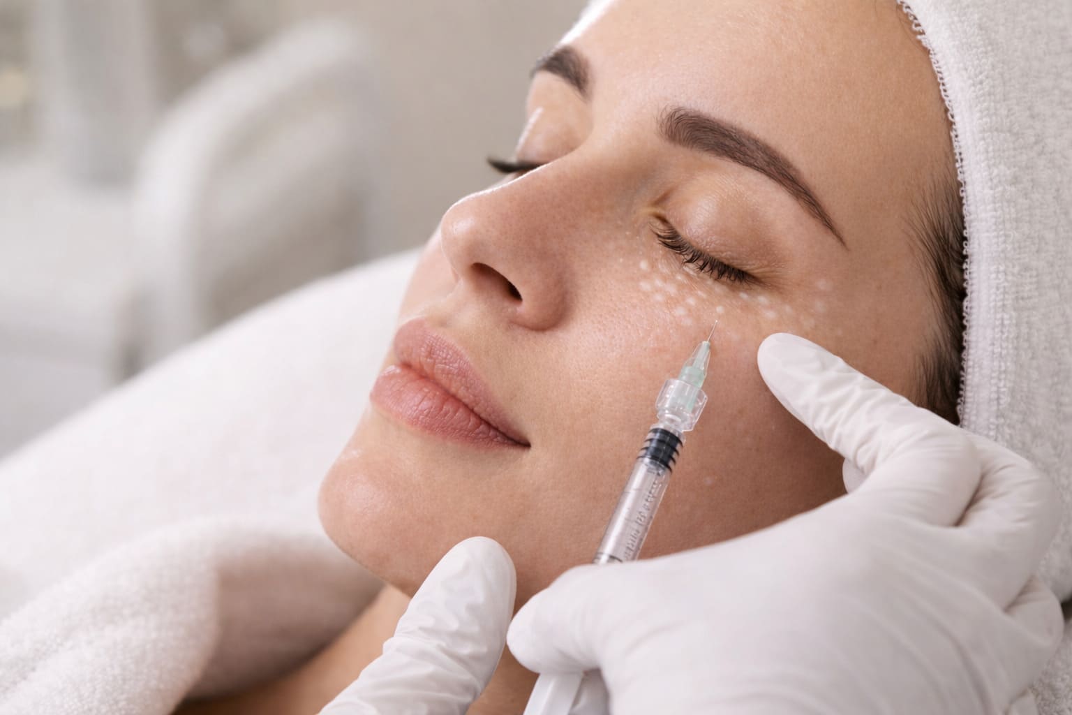 пациент на процедуре инъекций MODIFIQUE СПб