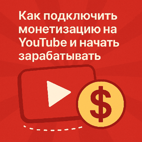 Как подключить монетизацию на YouTube