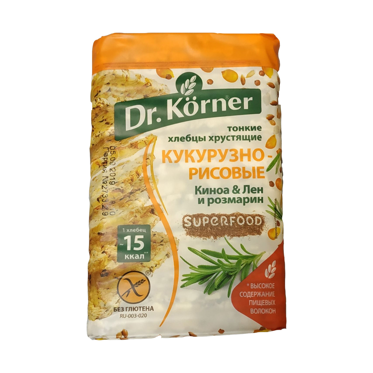 Dr korner каша рисовая