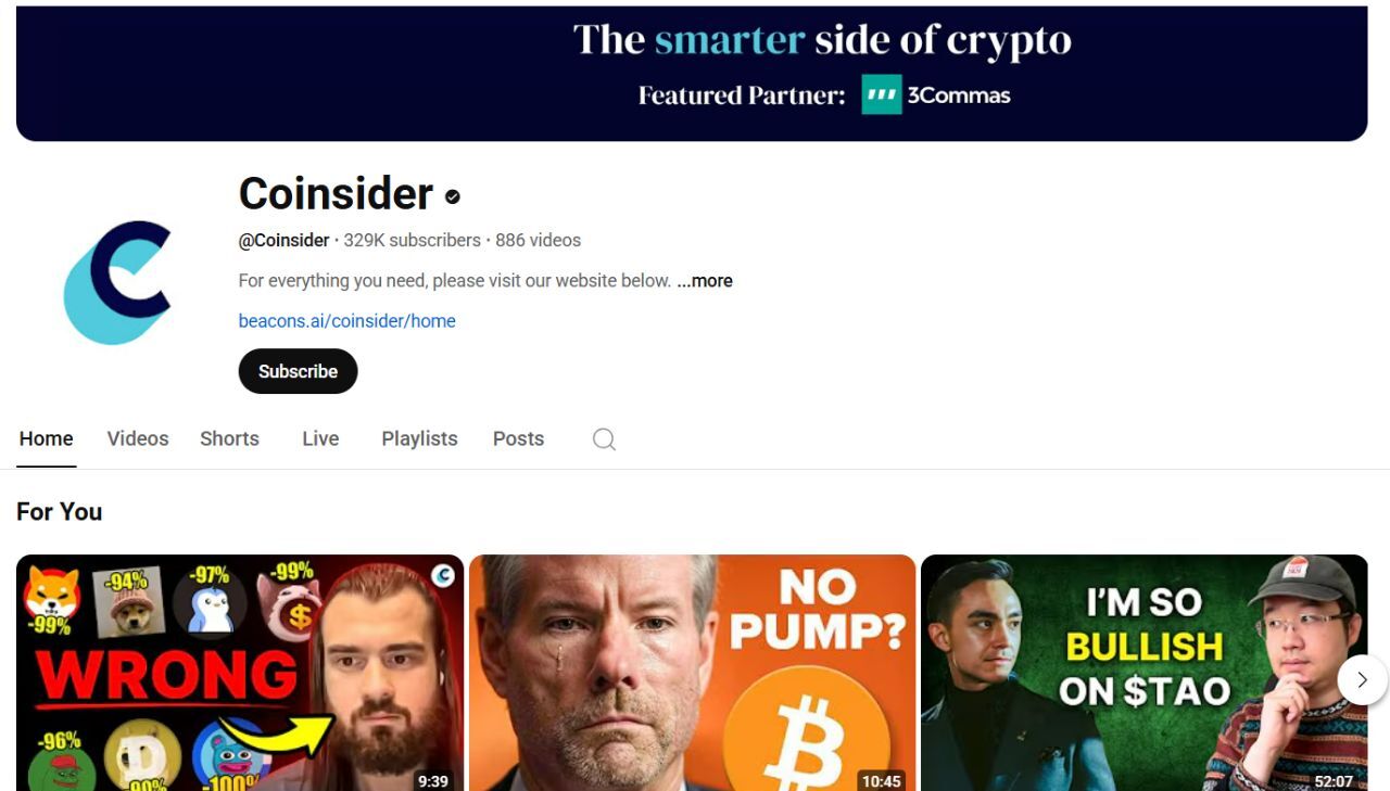 Coinsider – Crypto Emerging Trends