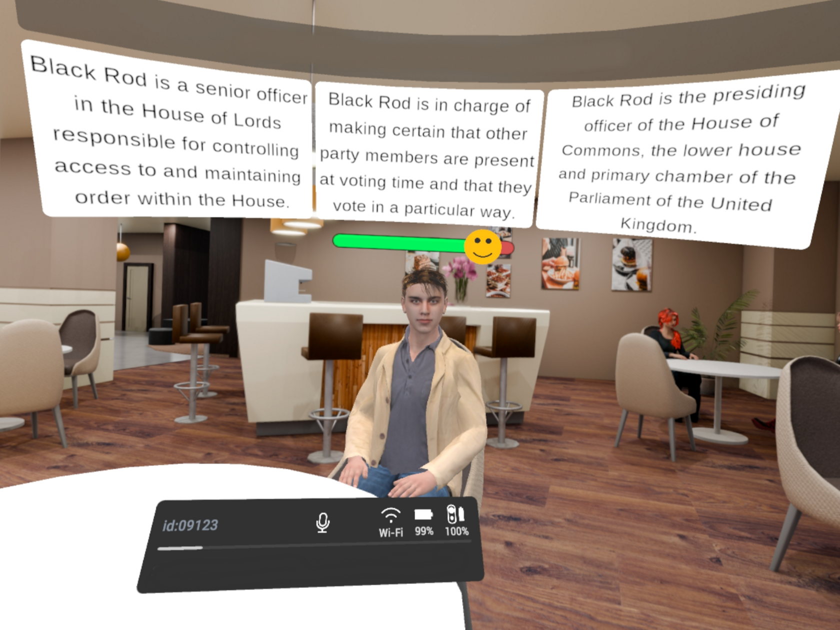 A VR scenario developed by a MGIMO faculty member
