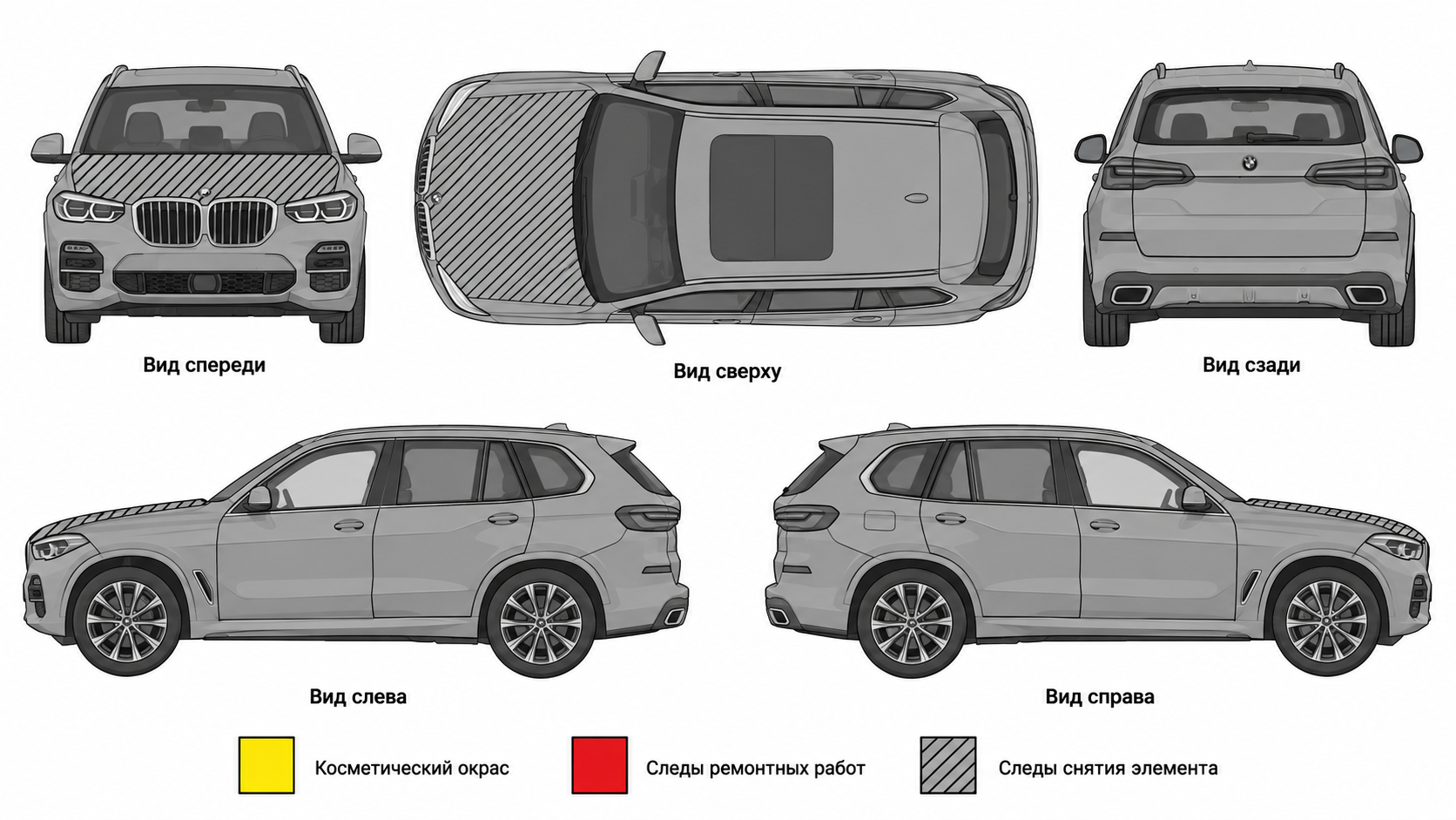 Карта ЛКП BMW X5