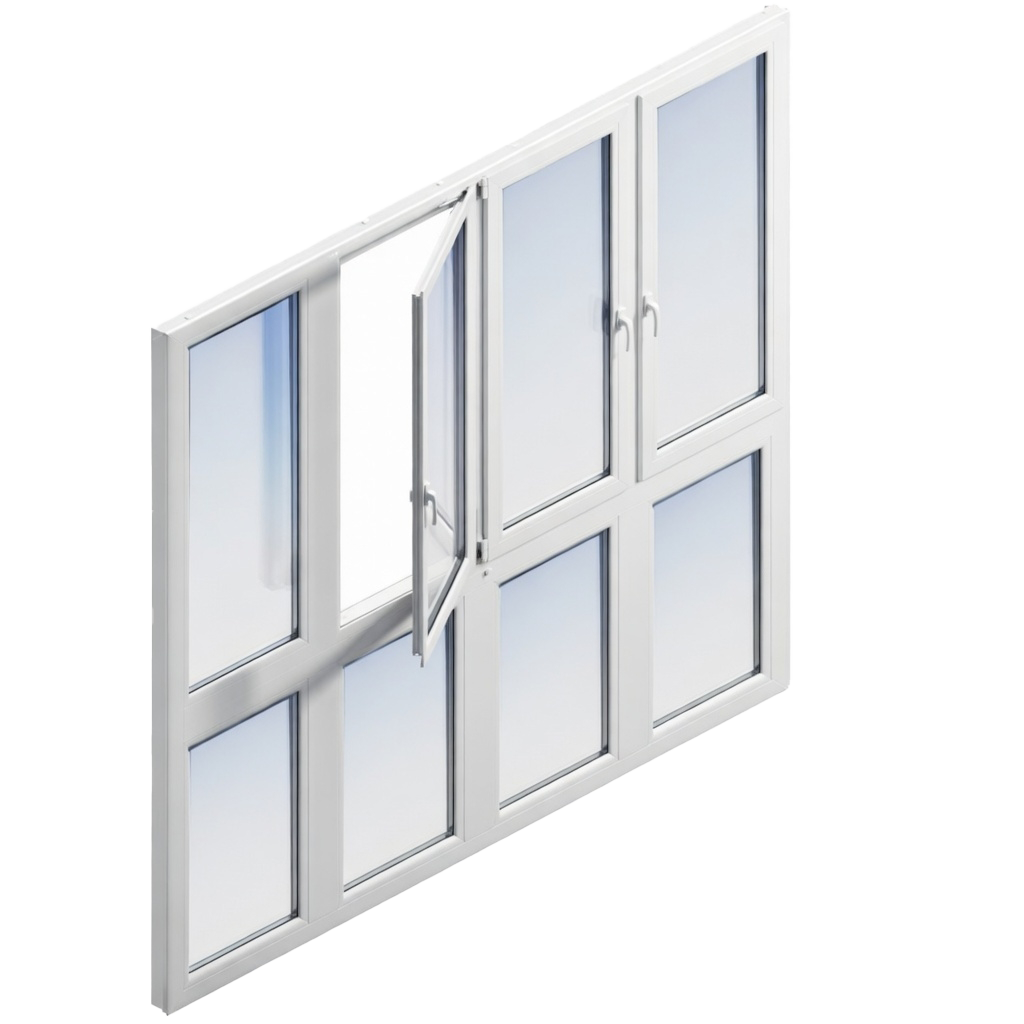 Панорамное остекление в пол прямое