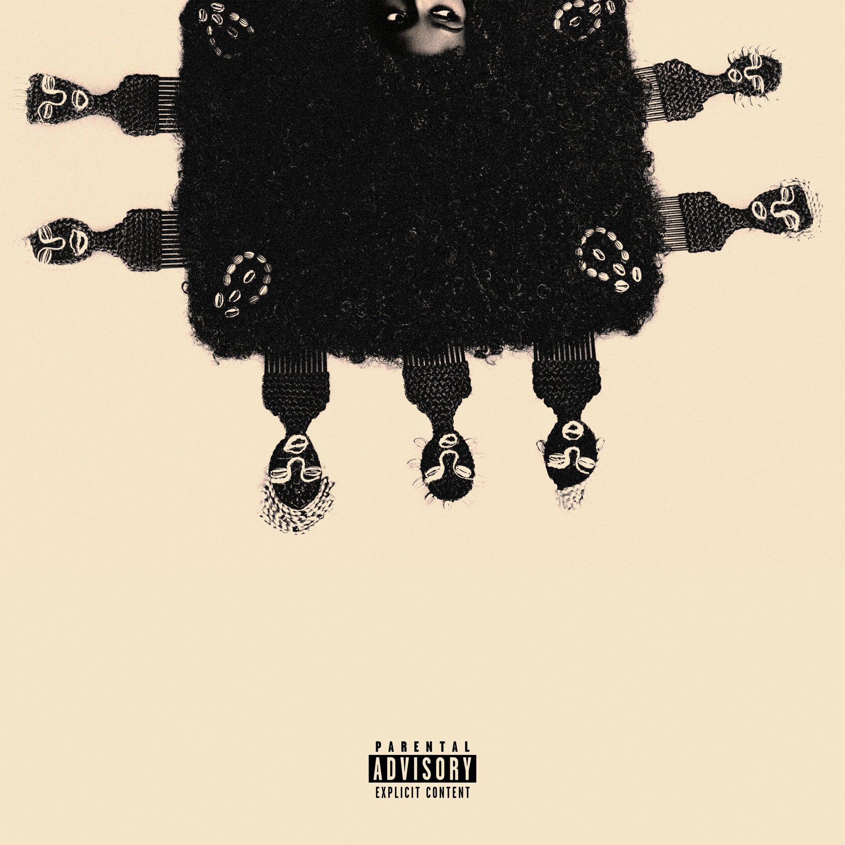 Обложка пятого альбома Rapsody God Gotta Afro  Gold Hoops 2026 года