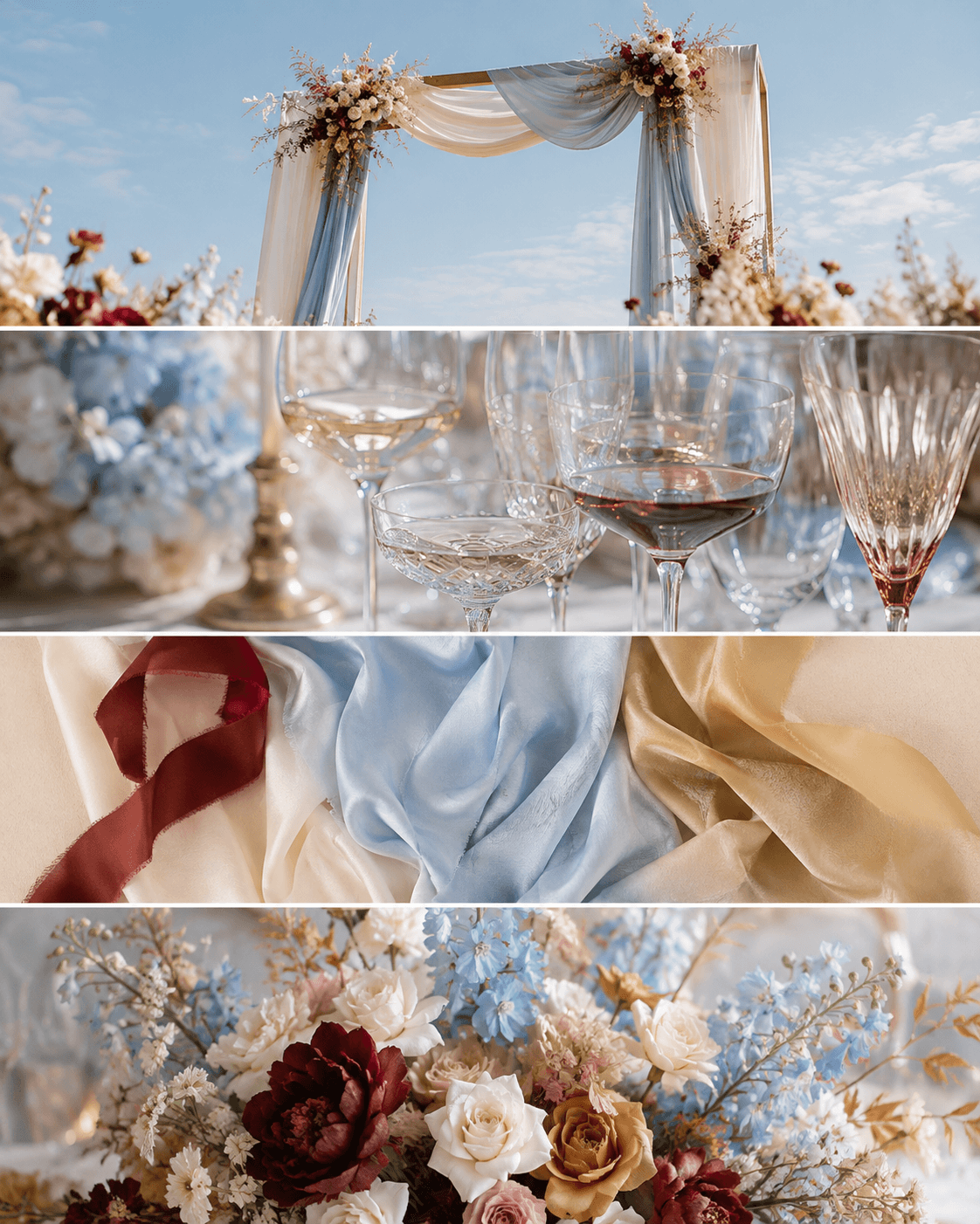 Небесный и винный — цветовой moodboard