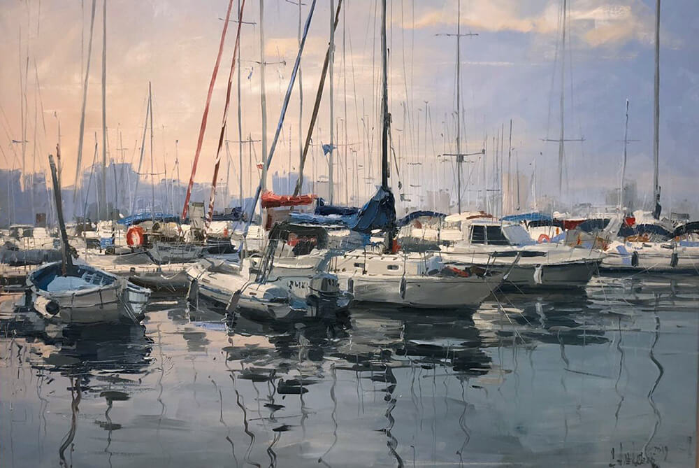 Morning. Toulon. 2019. Oil on canvas, 60x80 cm