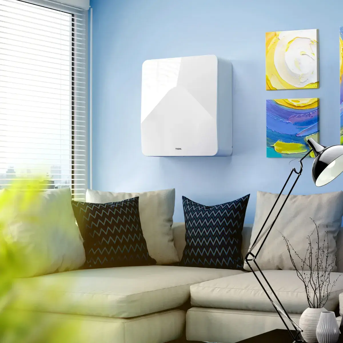 бризер в интерьере квартиры — свежий воздух без открытых окон