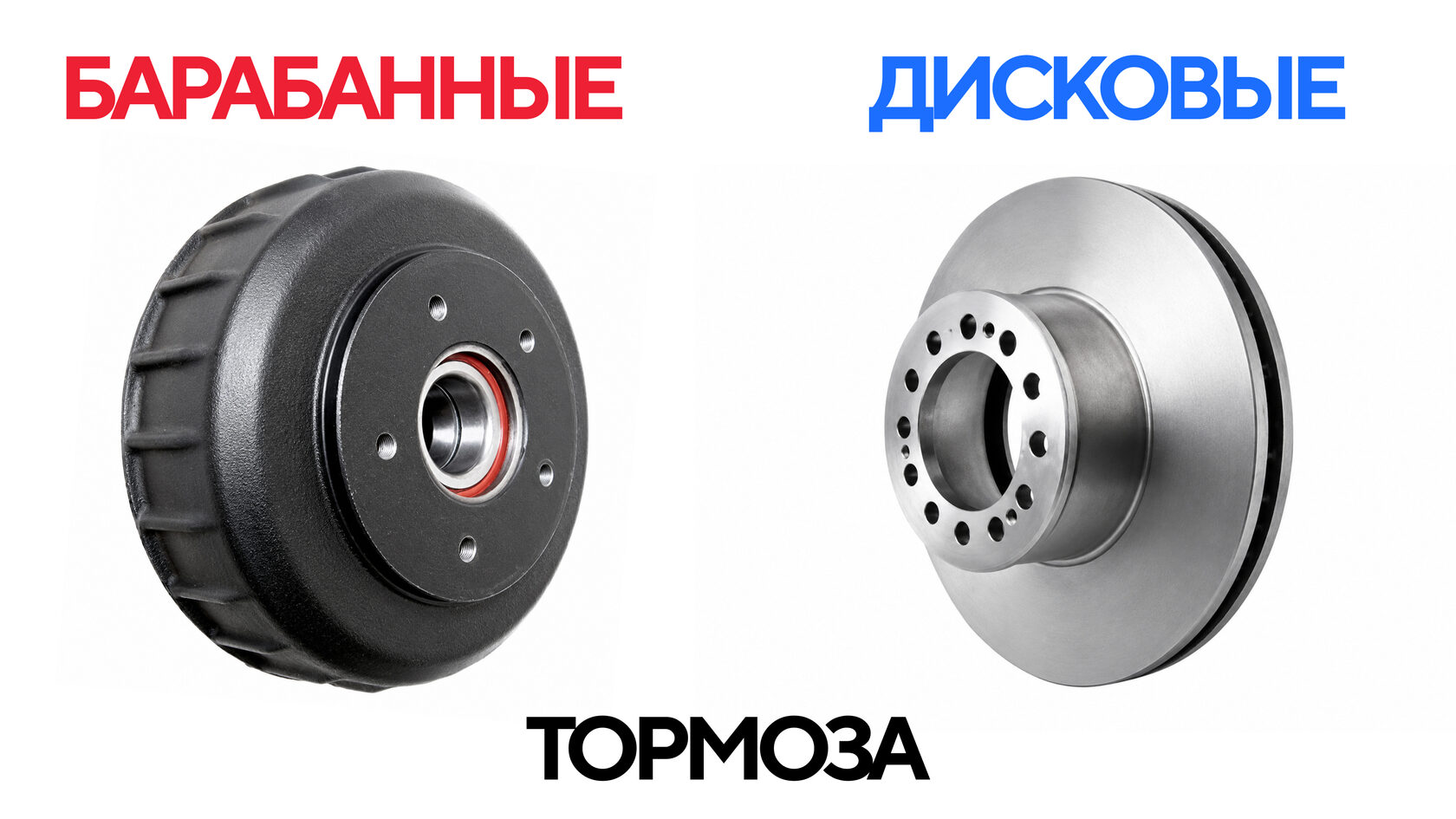 барабанные или дисковые тормоза