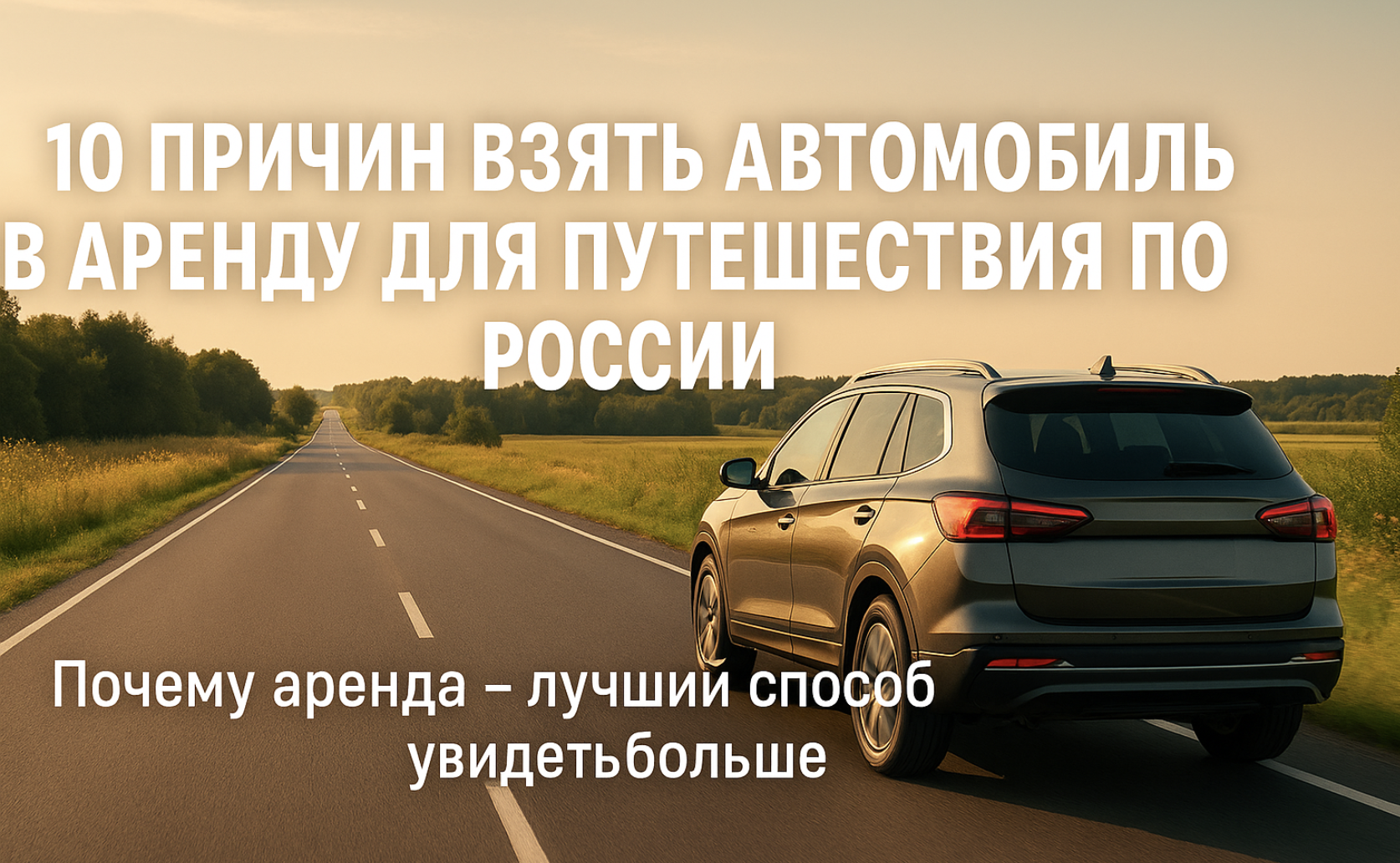 10 причин взять автомобиль в аренду для путешествия по России