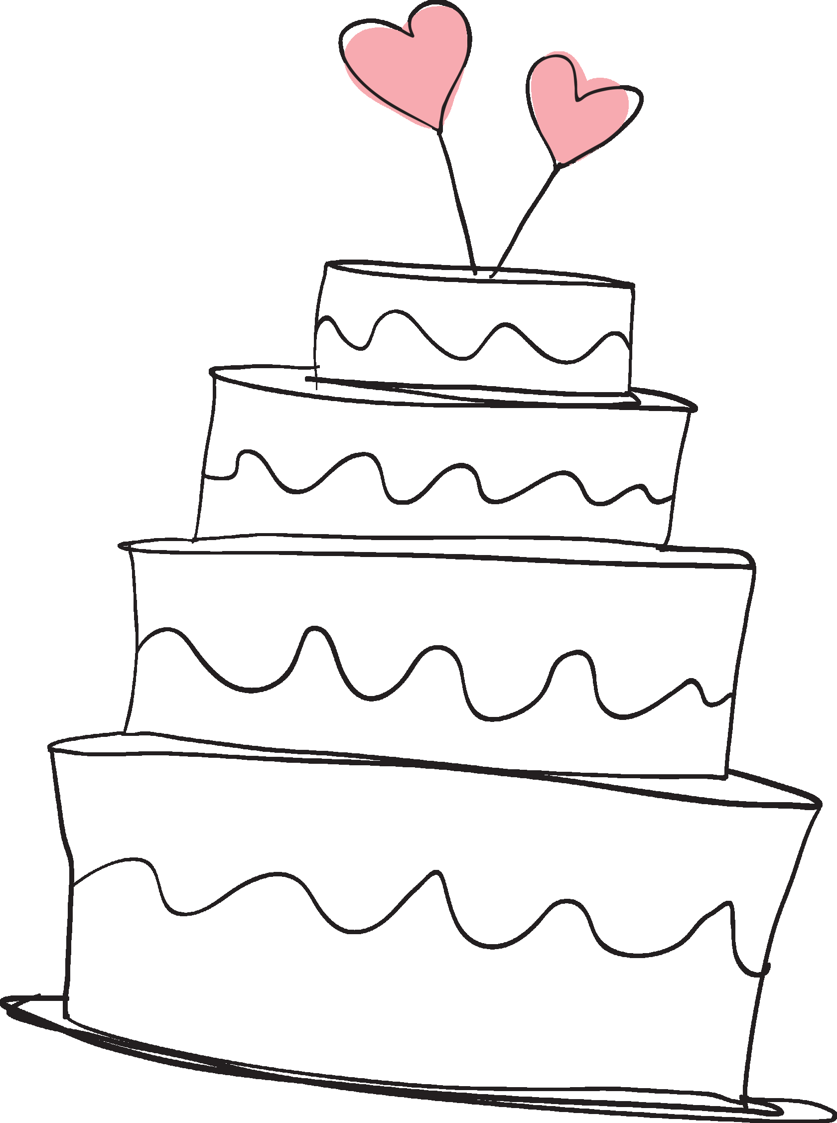 Нарисовать рисунок торта