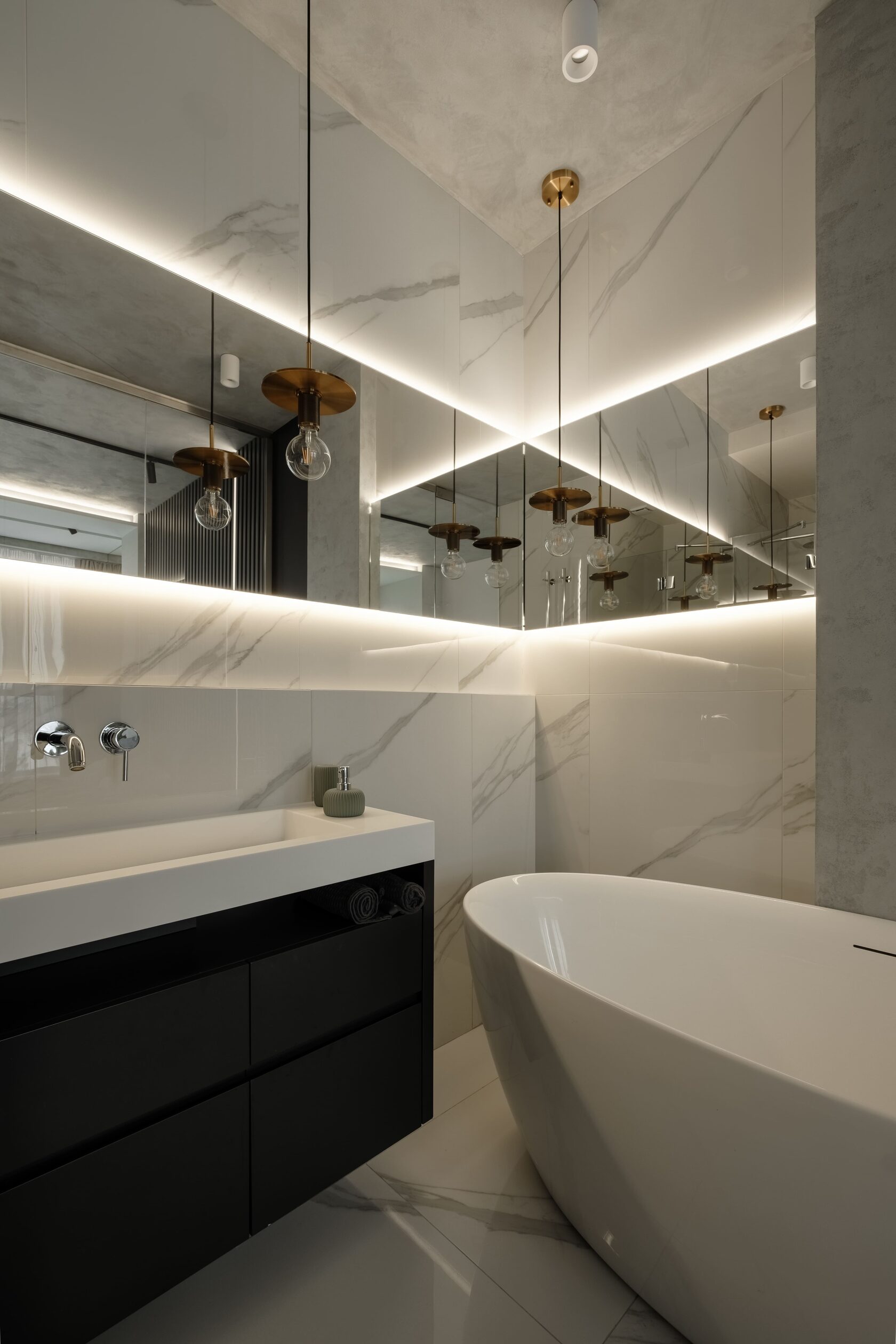 Жилой интерьер в ЖК Golden City 90 м2 | Petrov Design