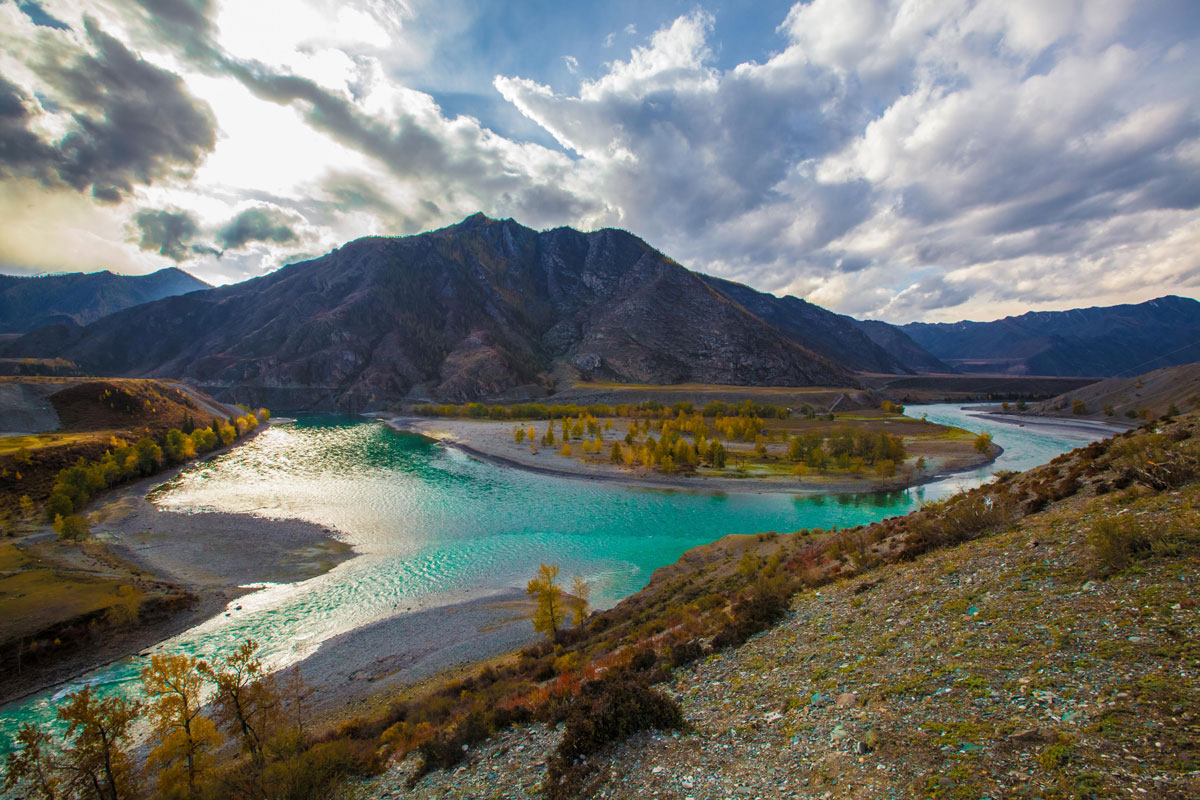 Катунь и чуя слияние рек фото