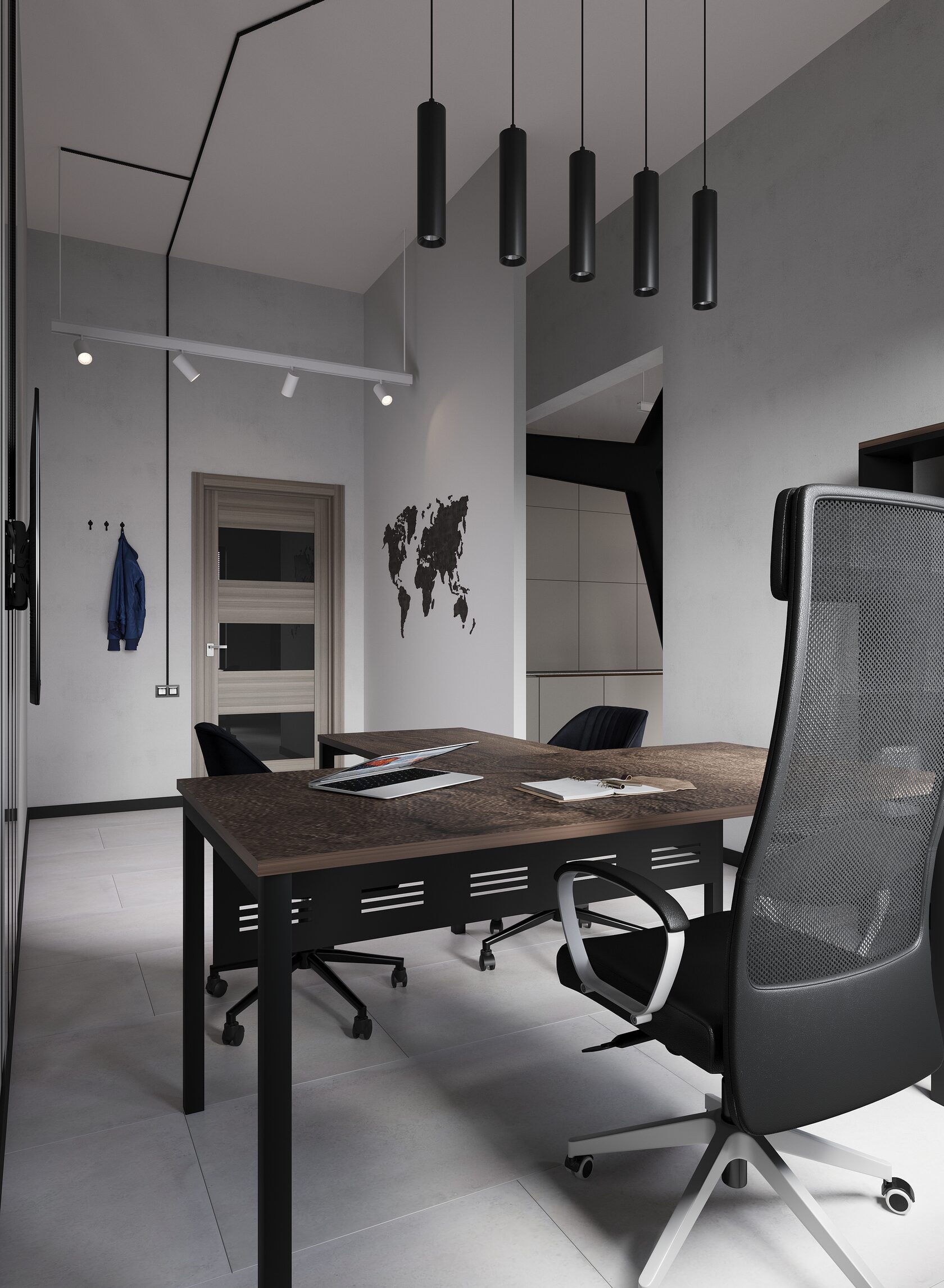 Рабочий стол в кабинет офиса