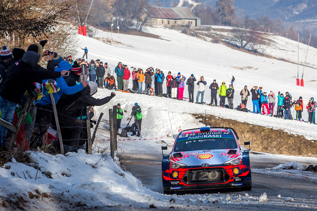 Себастьен Лёб и Даниэль Элена, Hyundai i20 Coupe WRC, ралли Монте-Карло 2019