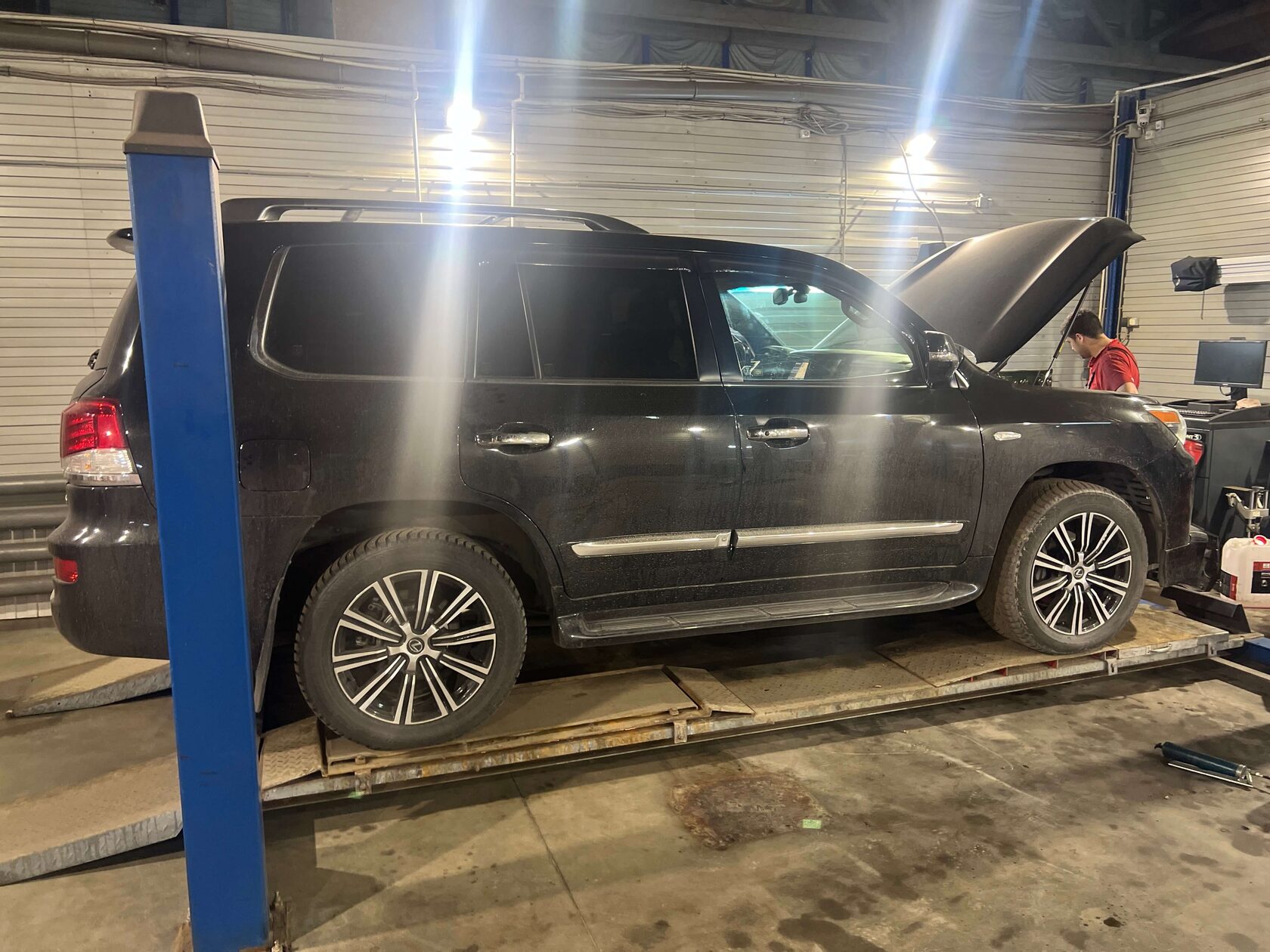 Проверка антифриза Lexus LX570 рефрактометром