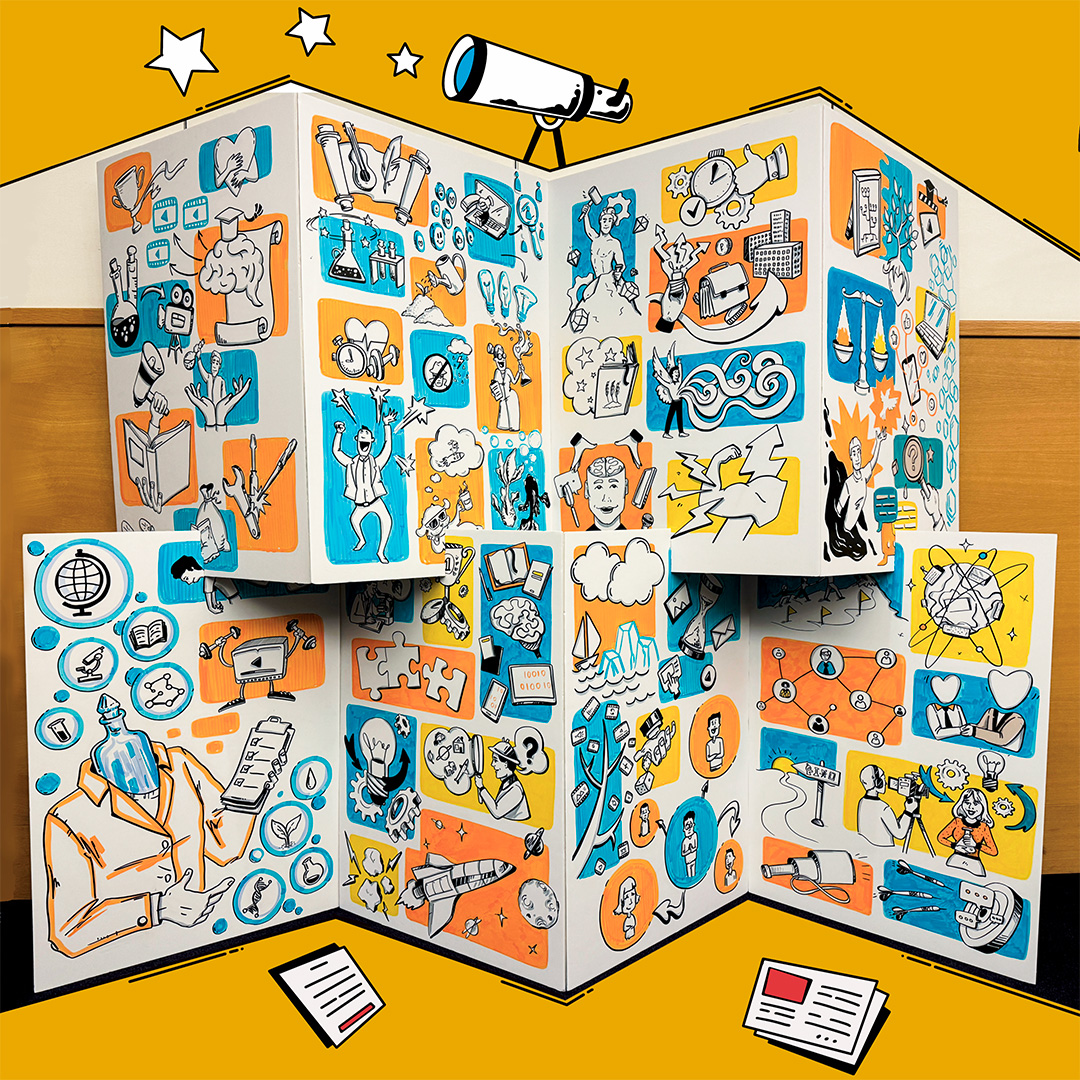 Скрайбинг для сети универсамов "Верный"