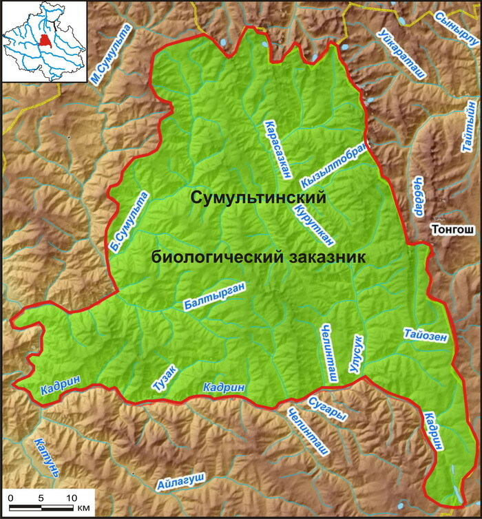 Карта оопт алтайского края