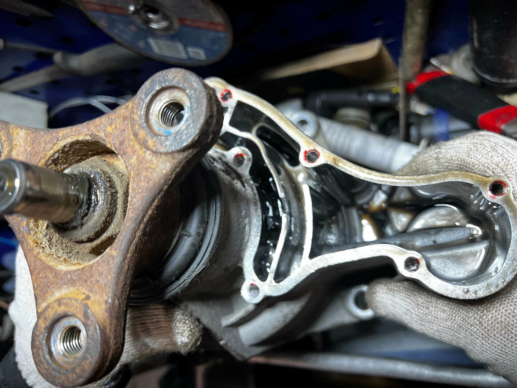 Отложения в муфте полного привода