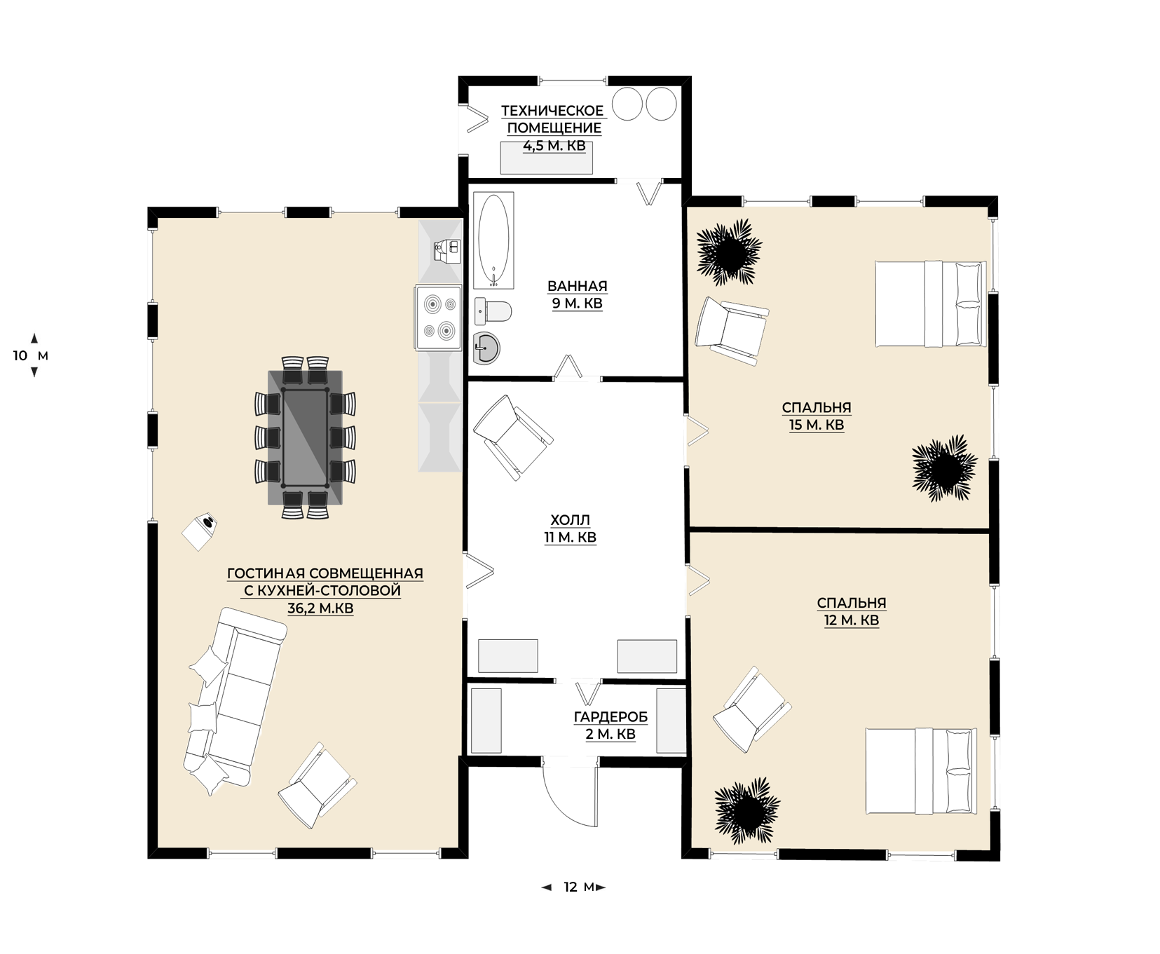 Планировка первого этажа