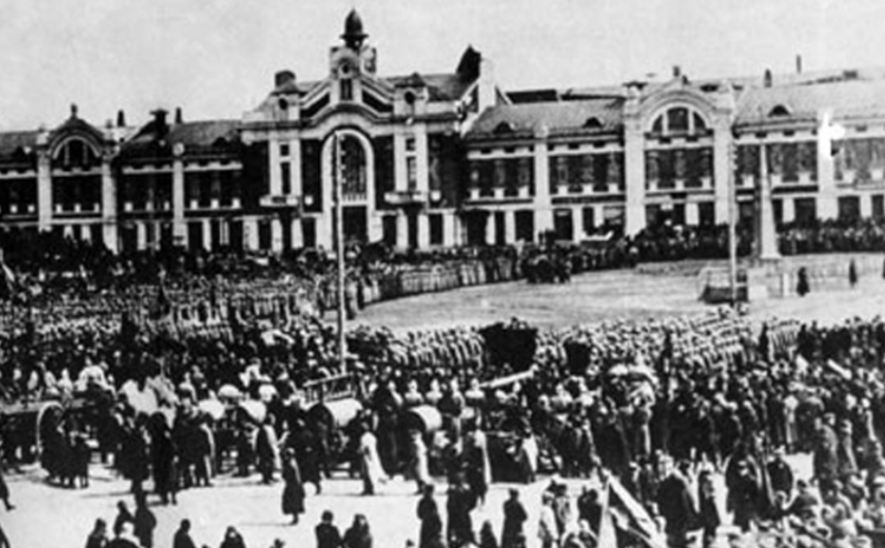 Новониколаевск, 1910 год — встреча П.А. Столыпина на пристани