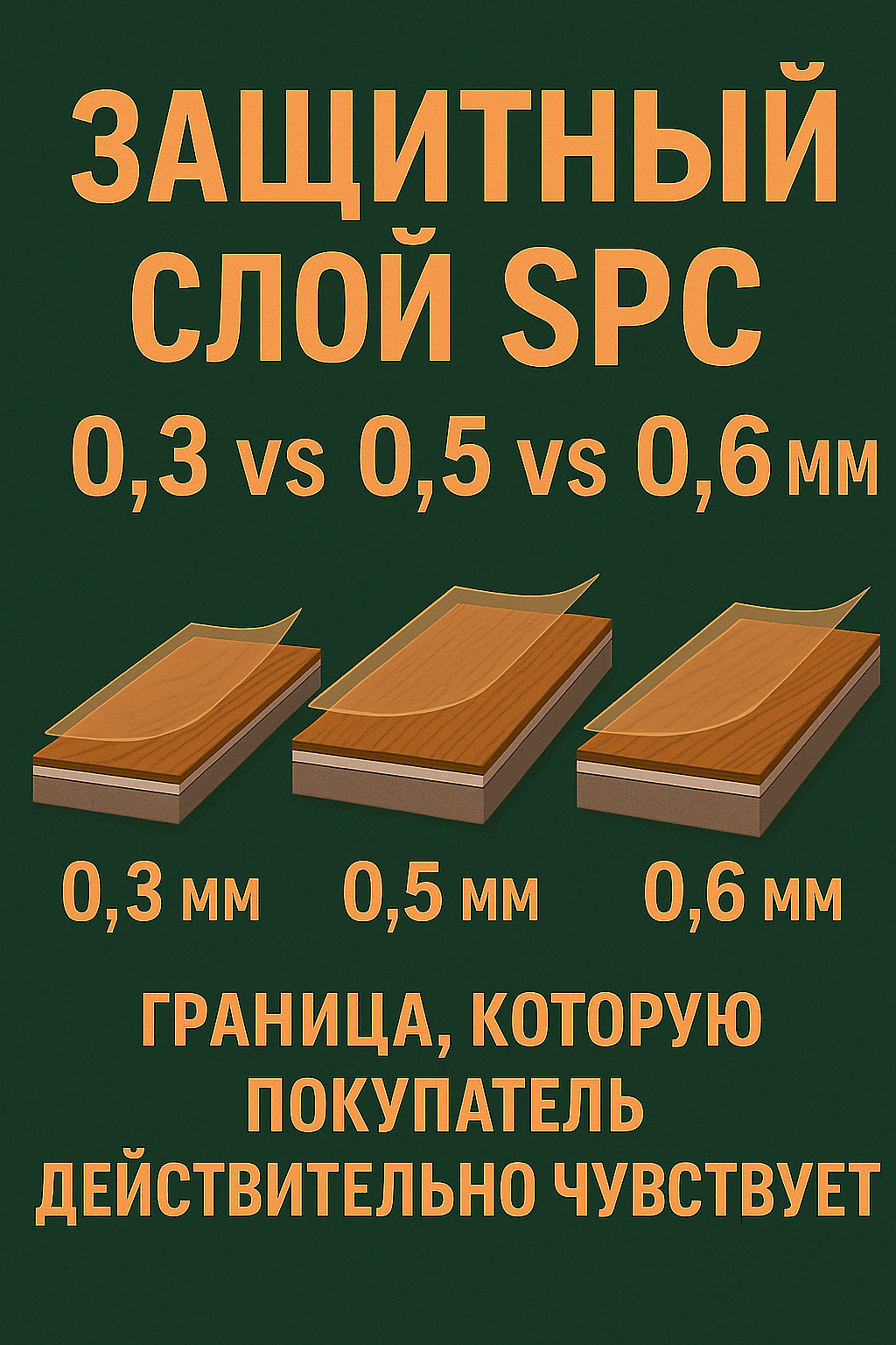 защитный слой SPC 0.5, защитный слой SPC 0.6, SPC 43 класс, SPC ёлка на замке, SPC с IXPE, SPC для тёплого пола, My Step SPC 0.6, Bronix SPC 0.5, Alpine Floor SPC 0.55, Karelia SPC 0.5, Norland SPC 0.5