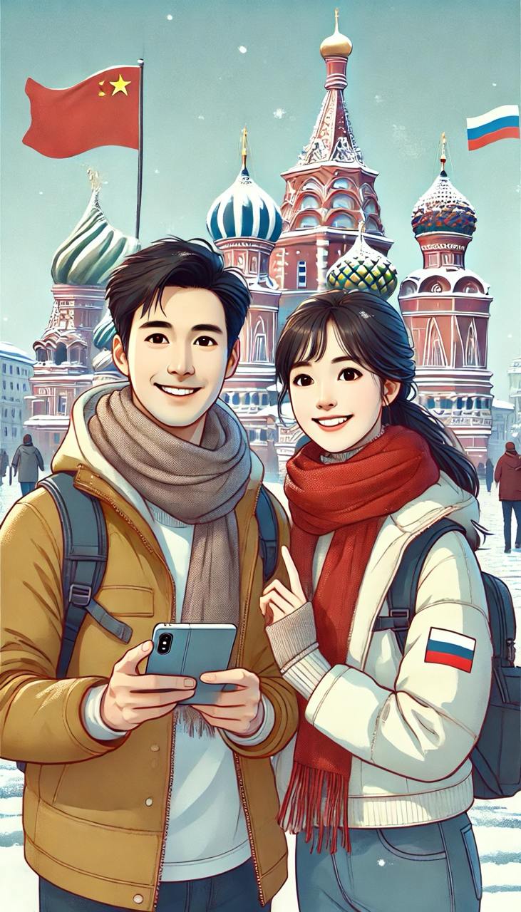 Китайские туристы в России